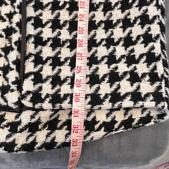 NEW Blank NYC Black White Checkered Your Own Beat Jacket Coat Size X-Small - Picture 14 of 14